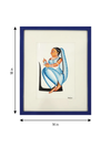 The Mirror Admiration: Nayika (Heroine) in Kalighat by Uttam Chitrakar