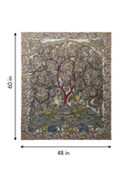The Natural Bounty: Tree of Life with Flora and Fauna in Kalamkari by Harinath N. 