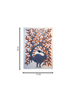 The Nature's Embrace: Bird and Tree In Bhil by Kamlesh Parmar