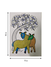 The Nature's Friends: A Pair of Deer in Gond by Choti Tekam