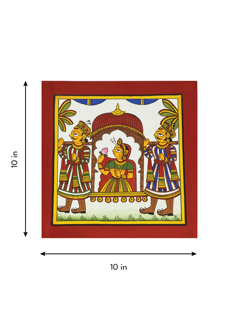 The Palanquin Journey: A Phad Painting by Kalyan Joshi