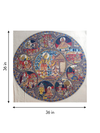 The Penance of Parvati in Kalamkari by Siva Reddy