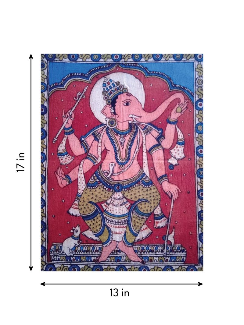 The Remover of Obstacles: Lord Ganesha in Kalamkari by Siva Reddy