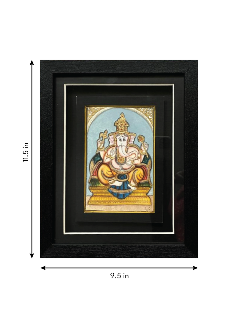 The Remover of Obstacles: Lord Ganesha in Mysore art by Hemalatha B