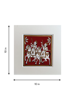 The Royal Cavalry in Procession: A Phad Painting by Kalyan Joshi