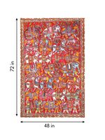 The Royal Procession: Animals in Karuppur Kalamkari  by K. Lakshminarayan