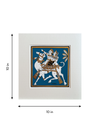 The Royal Ride: King and Queen in Phad Painting by Kalyan Joshi