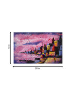 The Spiritual Palette: Varanasi Ghat in Acrylic by Ashish Kumar Mishra