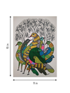 The Wings of Flight in Nature: Flock of Birds in Gond by Choti Tekam