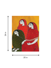 Three Girls (Amrita Sher-Gil) in Madhubani by Izhar Ansari