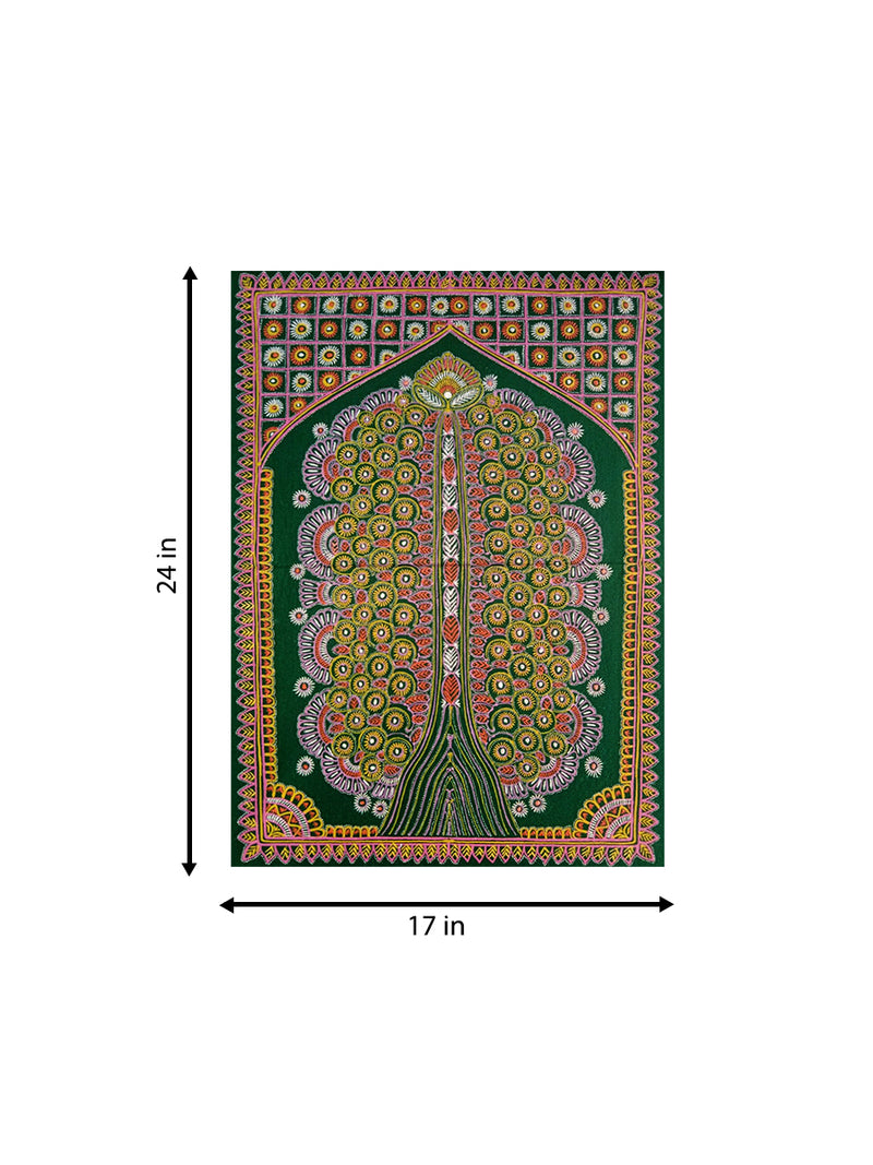 Tree in Rogan Art by Rizwan Khatri
