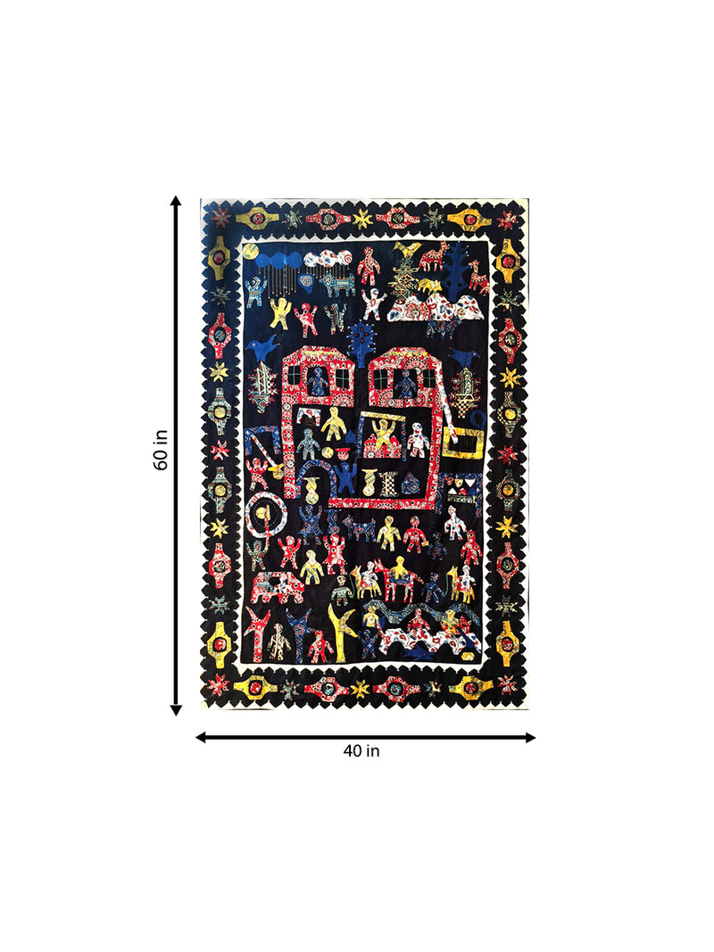 Tribal life in Kutch embroidery by Kala Raksha