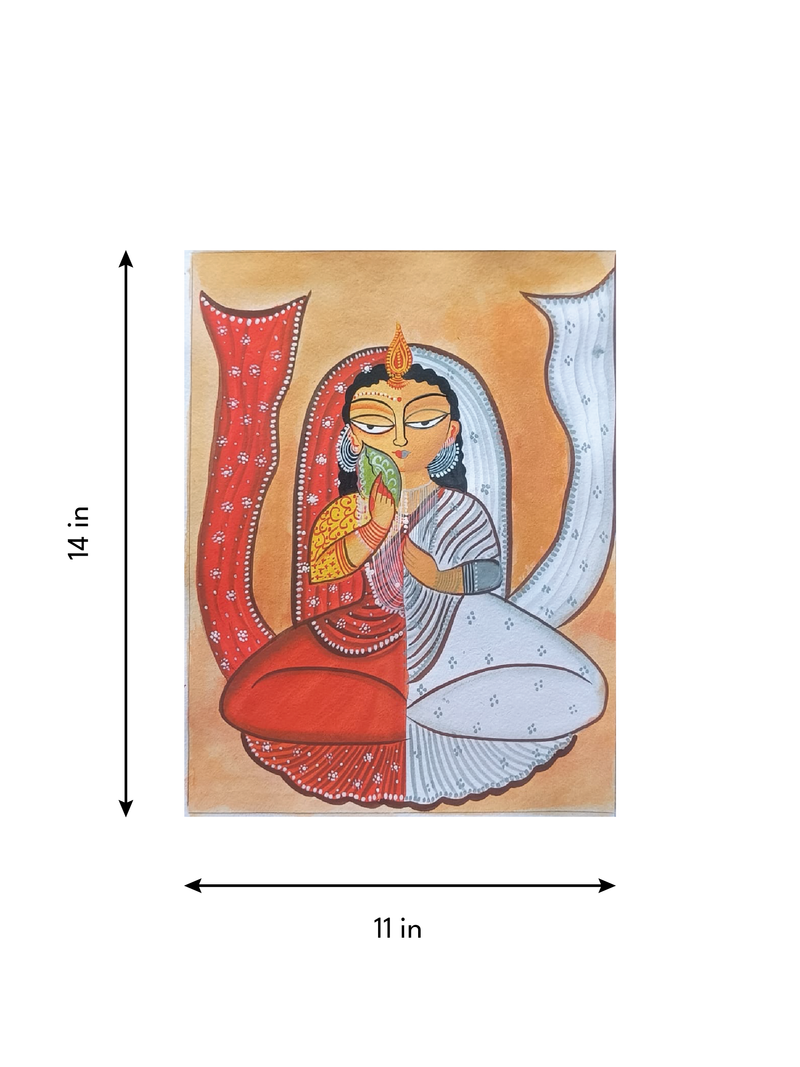 The Two Facets in Kalighat by Sonali Chitrakar
