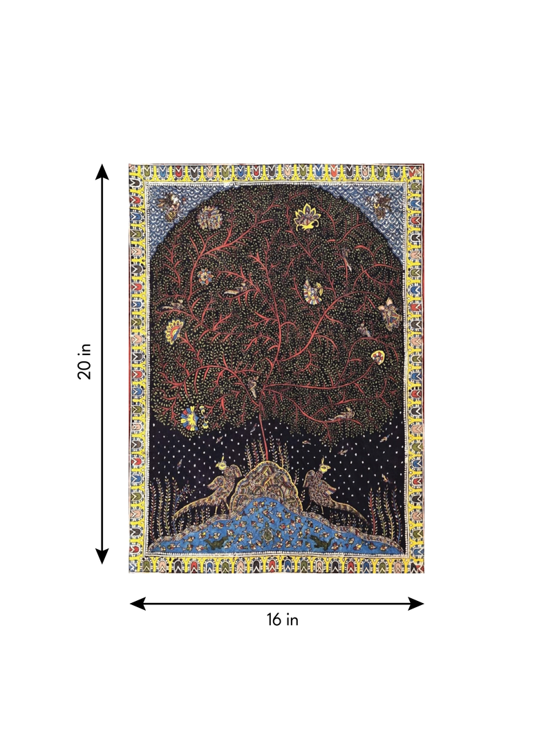 Universal Abundance: Tree of Life in Mata Ni Pachedi By Vasant Manubhai Chitara for sale