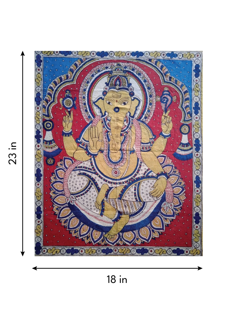 Vinayaka: Lord Ganesha in Kalamkari by Siva Reddy