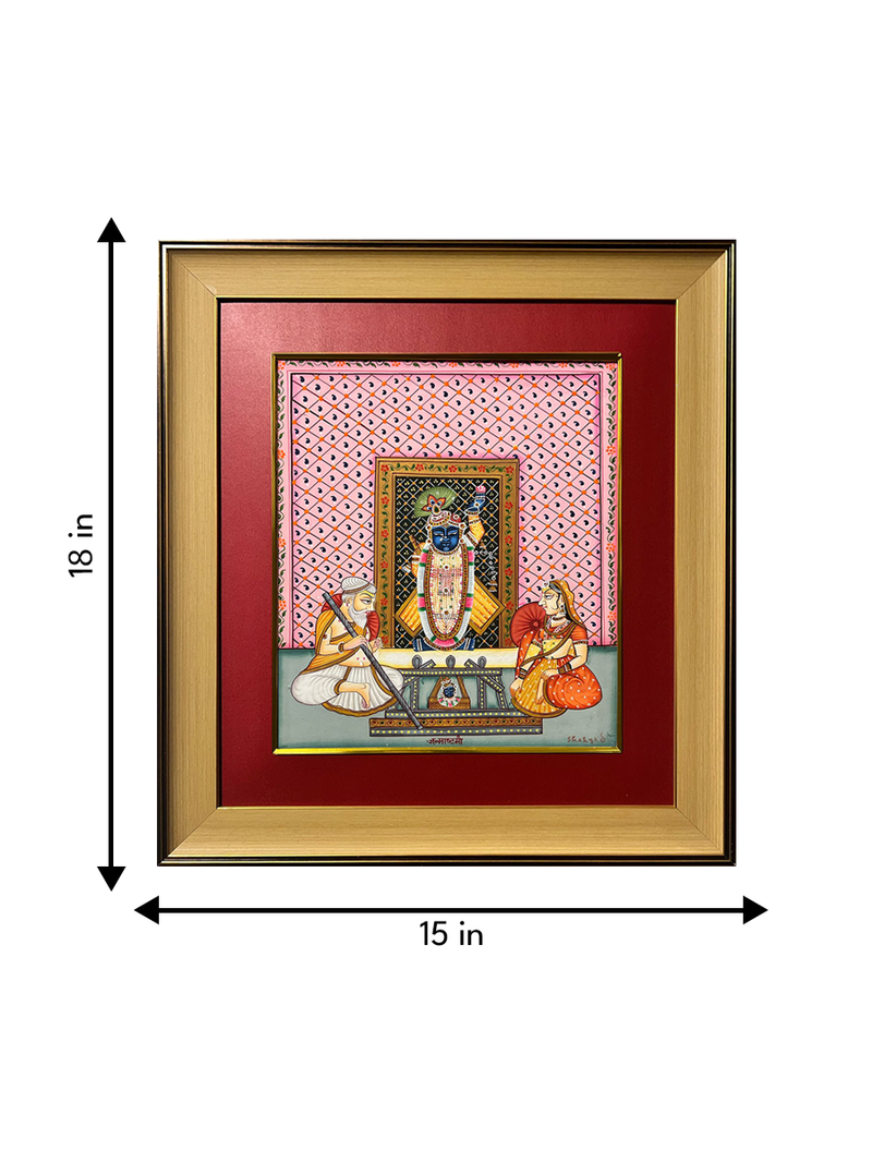 Worshipping Shrinathji In Pichwai by Shehzaad Ali Sherani