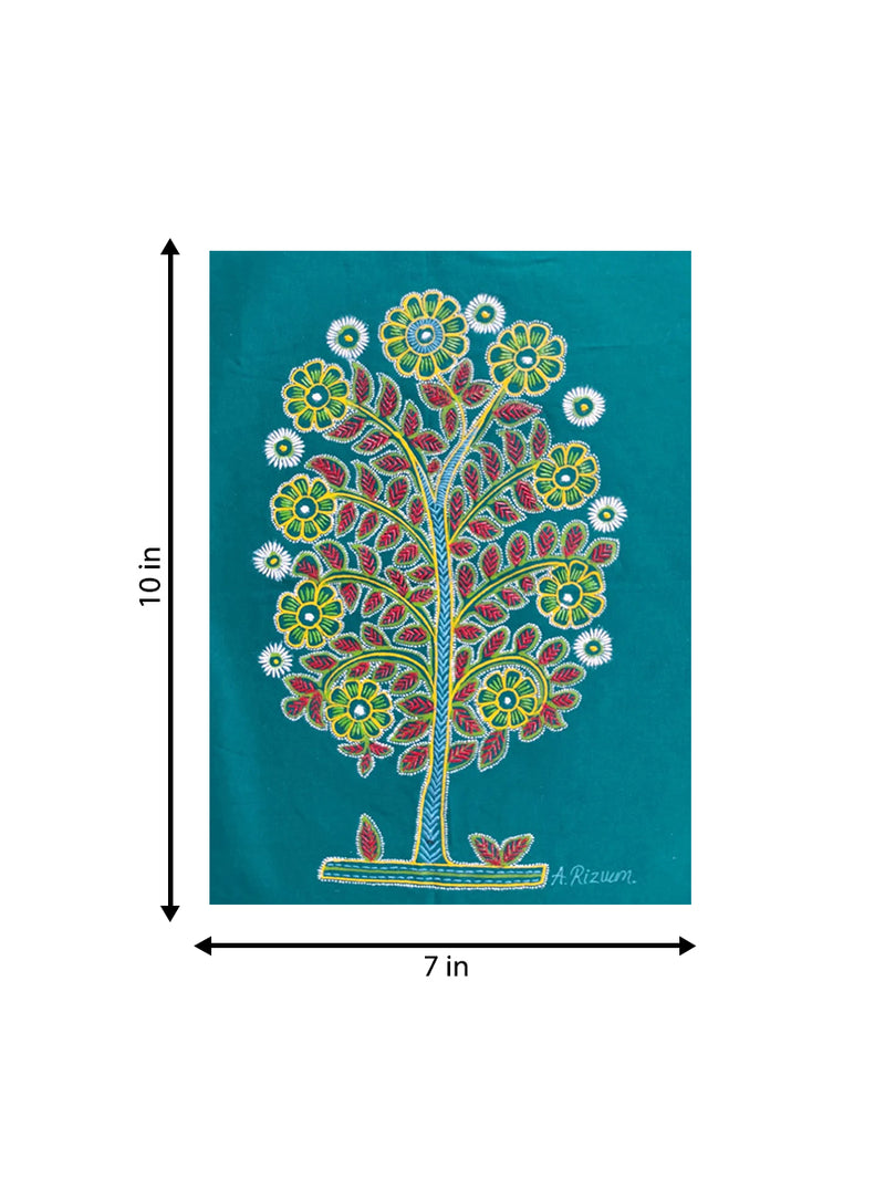 blue tree in rogan art