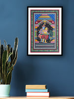 The Delightful Colorful Radha Krishna at Mandapa Pattachitra Painting on sale at the shop.