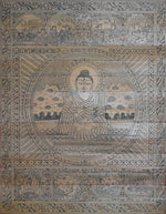  The Enlightened Journey of Lord Buddha Talapatra painting by Apindra Swain