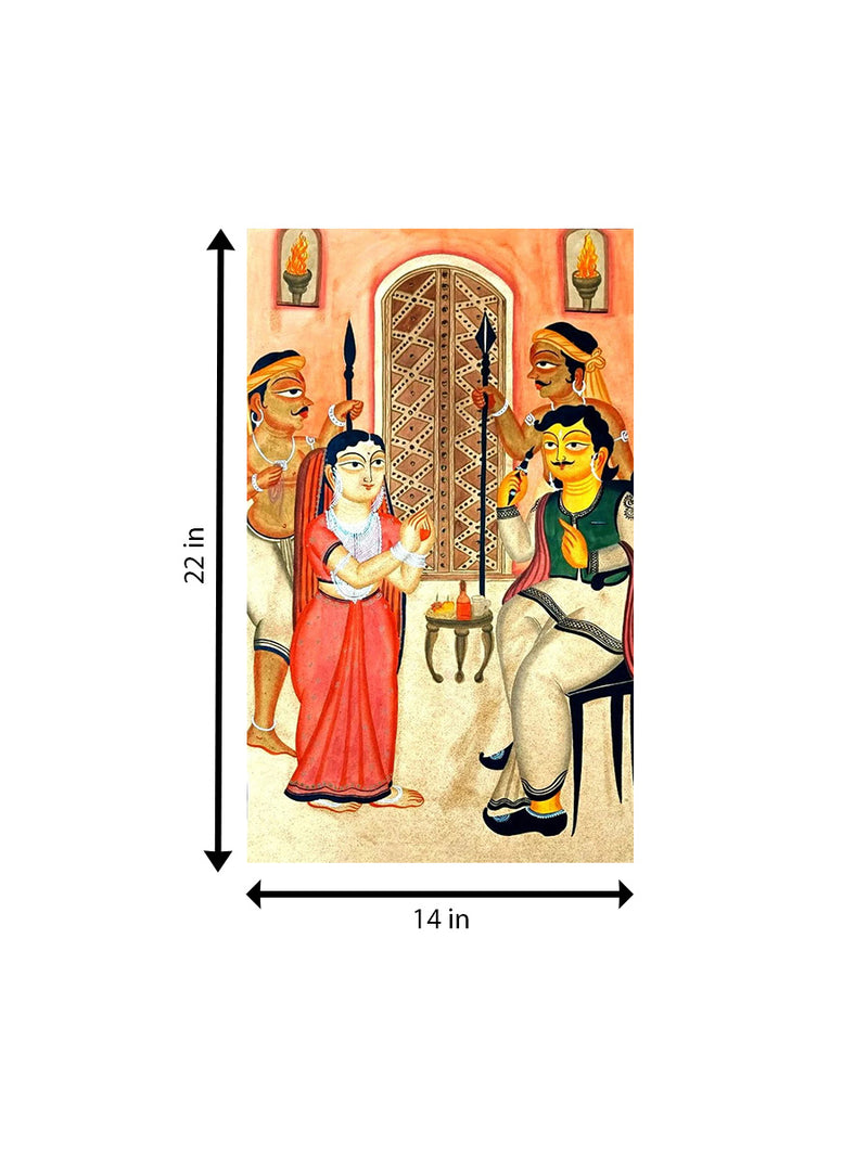 Babu and Bibi in Kalighat Art for sale