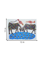 Cows and Birds in Bhil artwork for sale