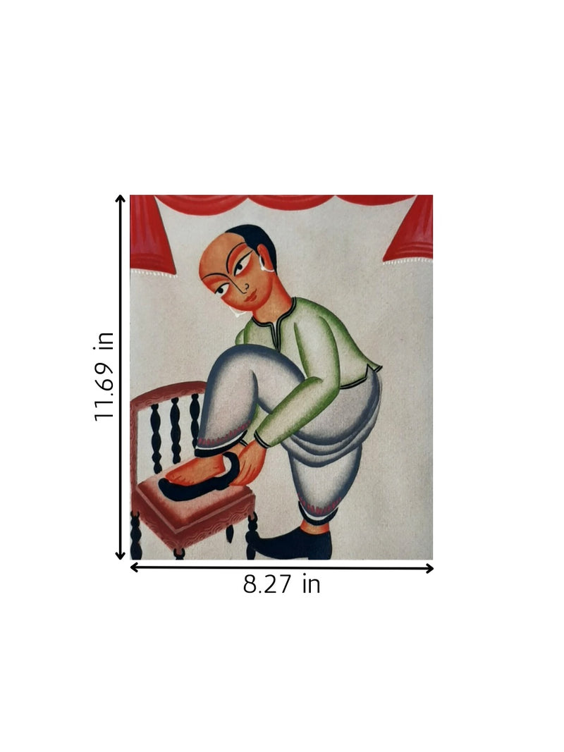 Cultural Intricacies: Kalighat Art for sale