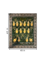 Dancing Gopis in Basant Ritu (Spring Season) in Pichwai for sale