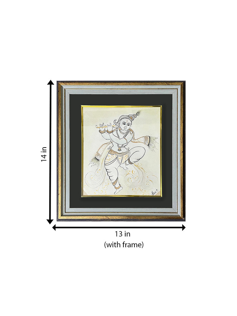 Dancing Krishna in Mysore painting for sale