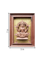 Goddess Lakshmi in Miniature Kadam Wood Carving for sale