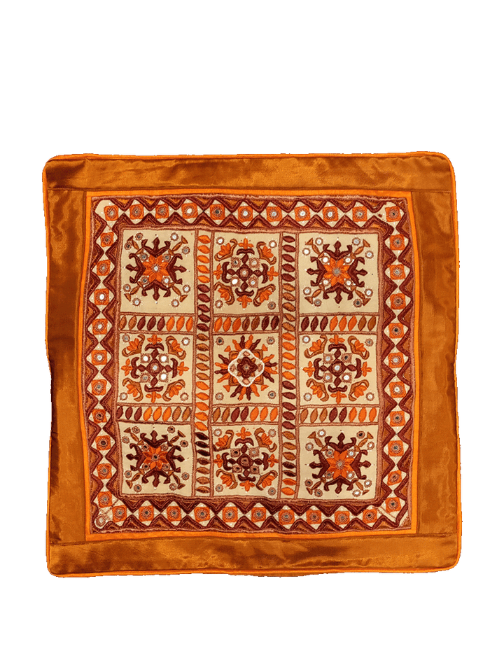 Elegance Woven in Ethereal Threads: Unveiling the Kutch Embroidery Cushion Cover by Rakhi Soni Jayeshbhai Thumbnail