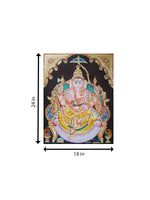 Lord Ganesh's Majesty: Mysore Painting for sale