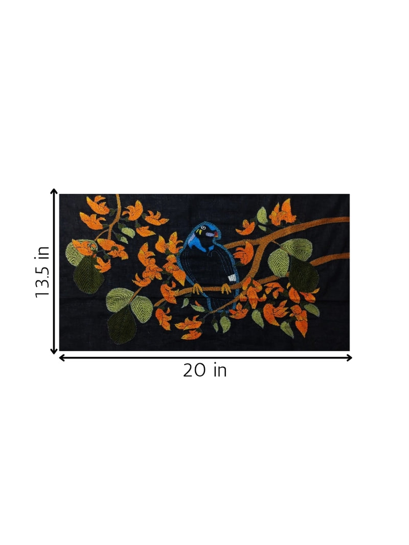 Majestic Bird in Batik and Kantha for sale