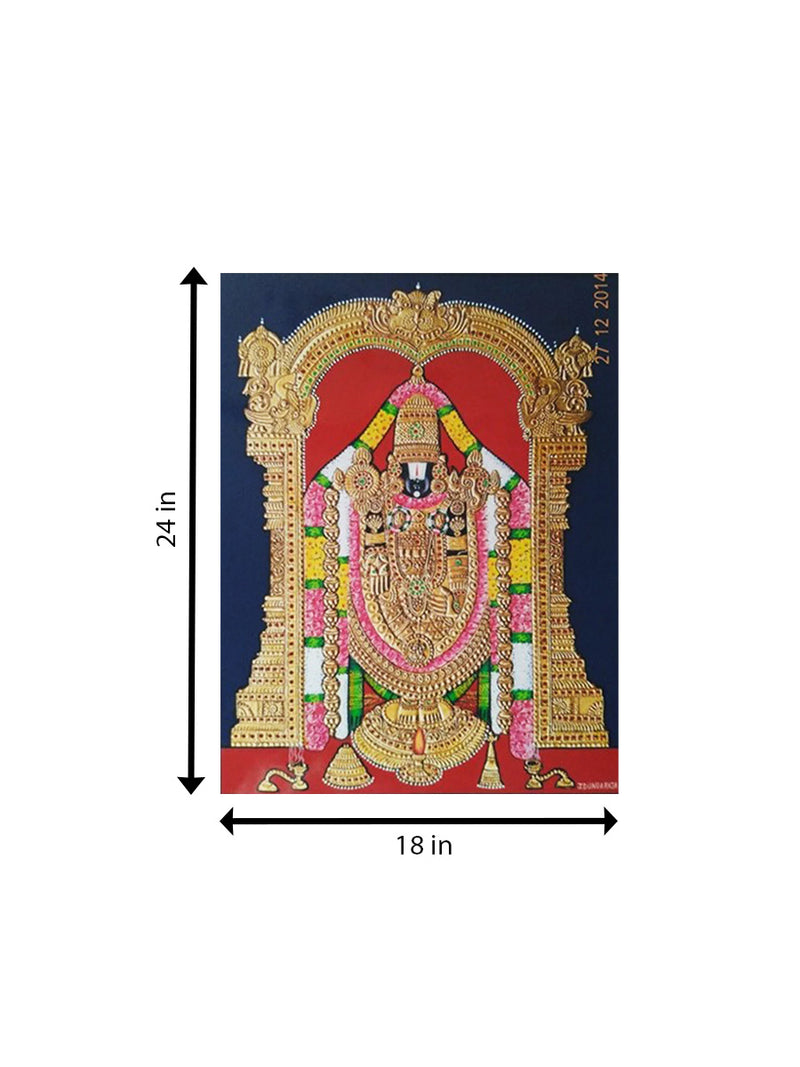 Opulence of Tirupati Balaji: Mysore Painting for sale