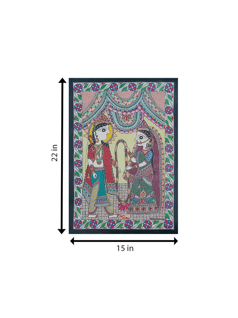 Ram and Sita Swayamvar in Madhubani for sale