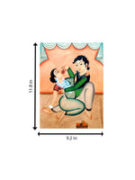 Tender Embrace in Kalighat Painting for sale