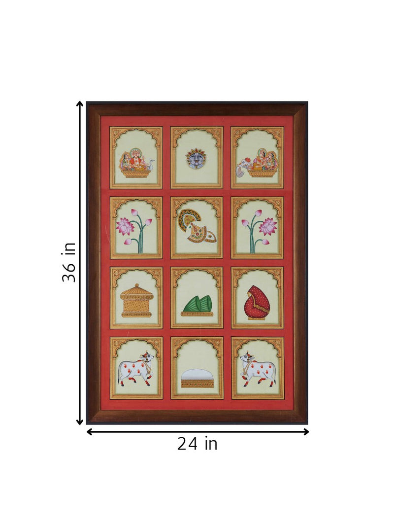 The Divine Ensemble of Shrinathji In Pichwai for sale