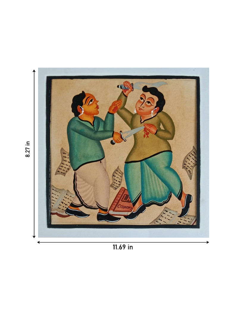 Crime In Riots in Kalighat by Bapi Chitrakar