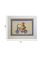 Cycle Ride in Pithora art by Chanchal Soni for Sale
