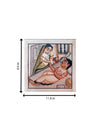 Daily Devotion of couple: Kalighat Art for sale