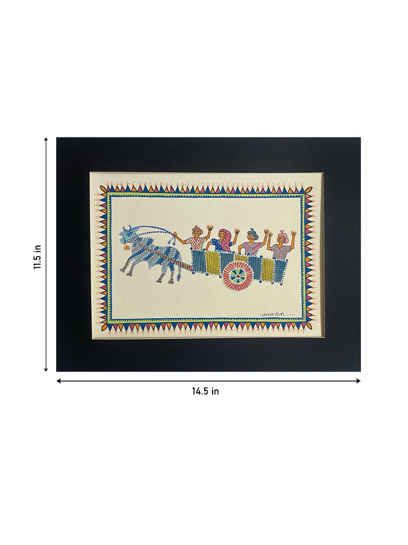Joyous Journey In Pithora art by Chanchal Soni for Sale