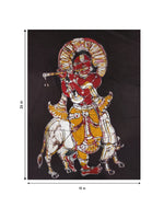 Lord Krishna in Batik by Prakash Yasala