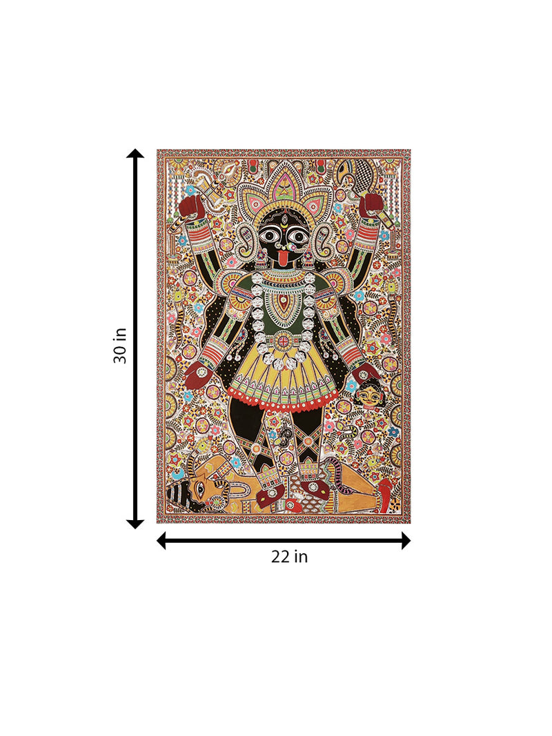Maa Kali In Madhubani by Ambika Devi