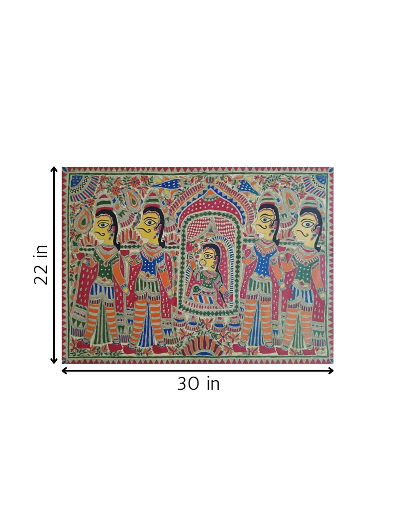 Palanquin  in Madhubani artwork for sale