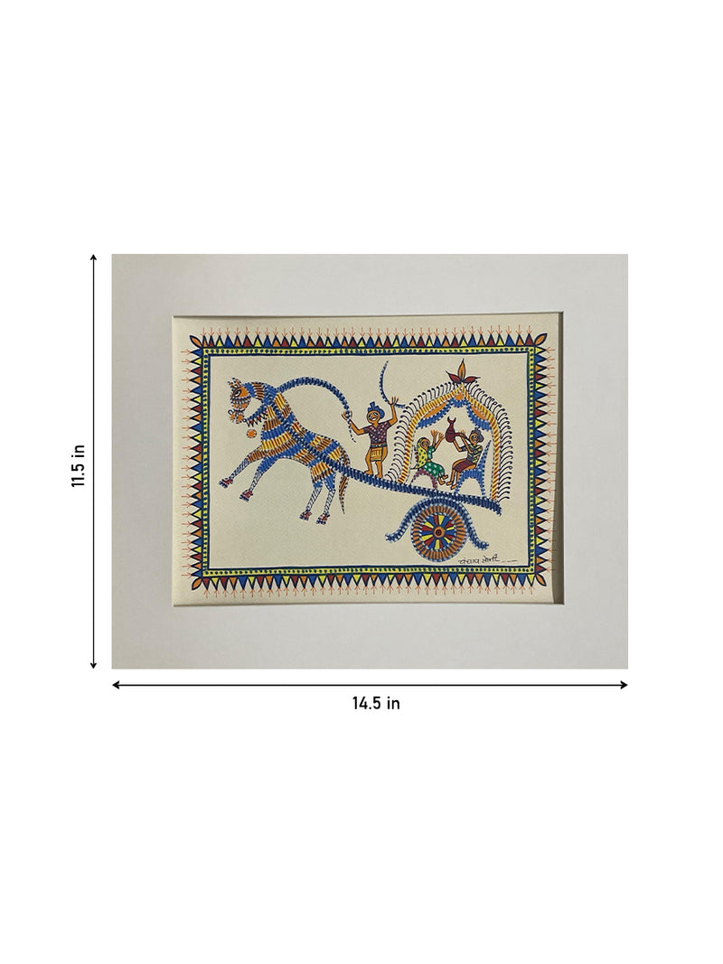 The Rural Life In Pithora art by Chanchal Soni