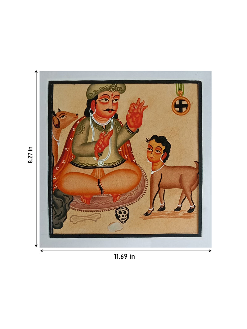 The Tantric in Kalighat by Bapi Chitrakar