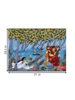 Village scene in Batik and Kantha for sale