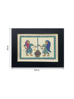 Women Churning Butter In Pithora art by Chanchal Soni