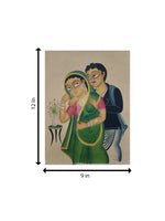 A man and a women In Kalighat by Anwar Chitrakar