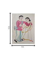 A man and a women In Kalighat by Anwar Chitrakar