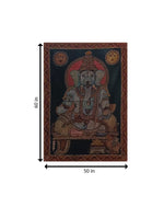 Lord Ganesha In kalamkari by Kanukurthi Guna Sekhar Sai